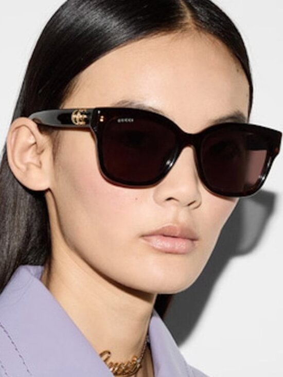 Gucci GG1830SK 004 Square Sunglasses - Brown\\Violet main image 5